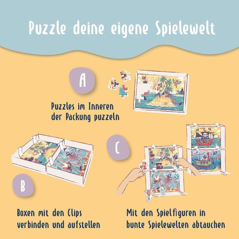 Ravensburger Ravensburger Puzzle & Play 2x24pc The Donut Dragon