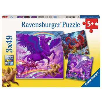 Ravensburger Ravensburger Puzzle 3x49pc Mythical Majesty