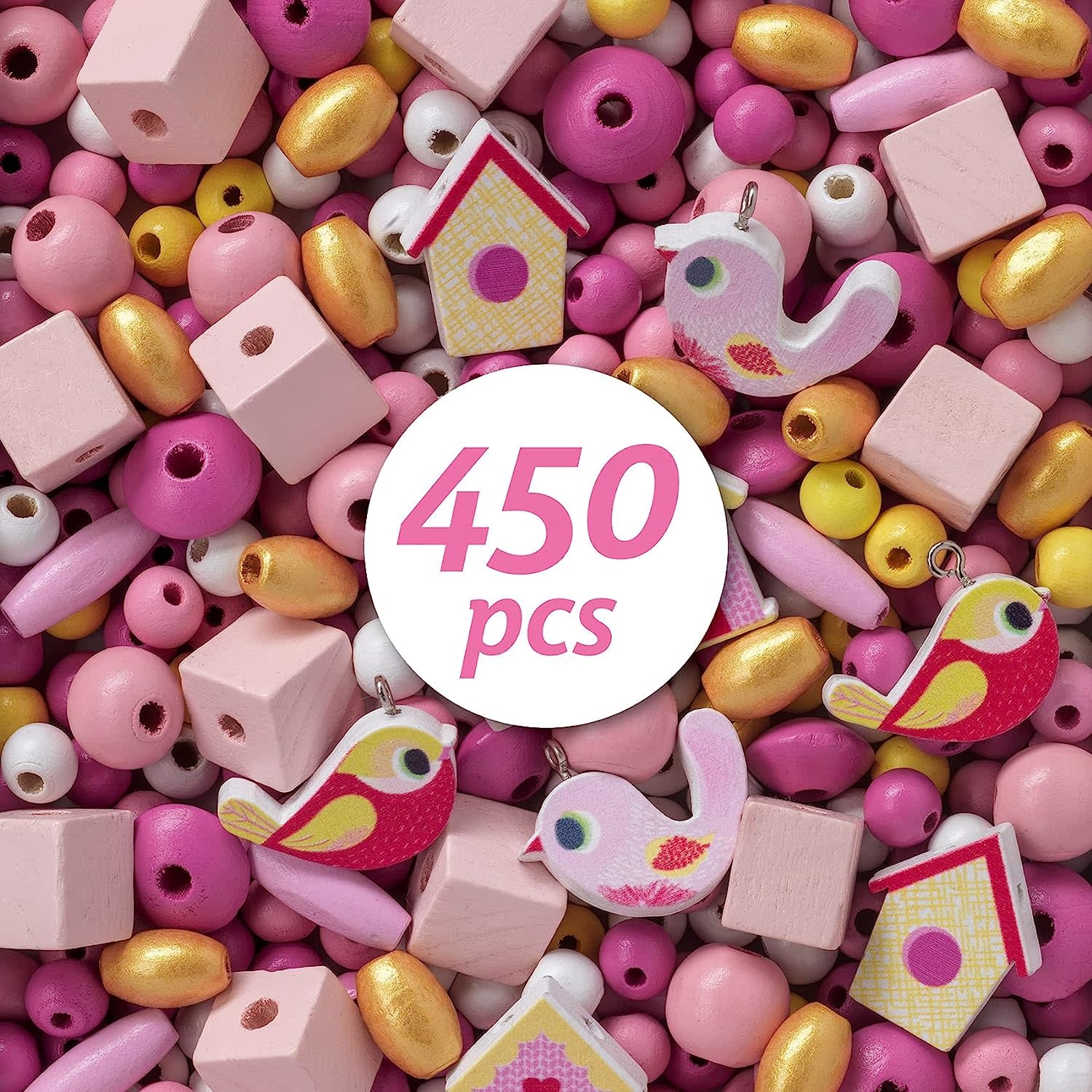 DJeco Djeco Wooden Beads Birds