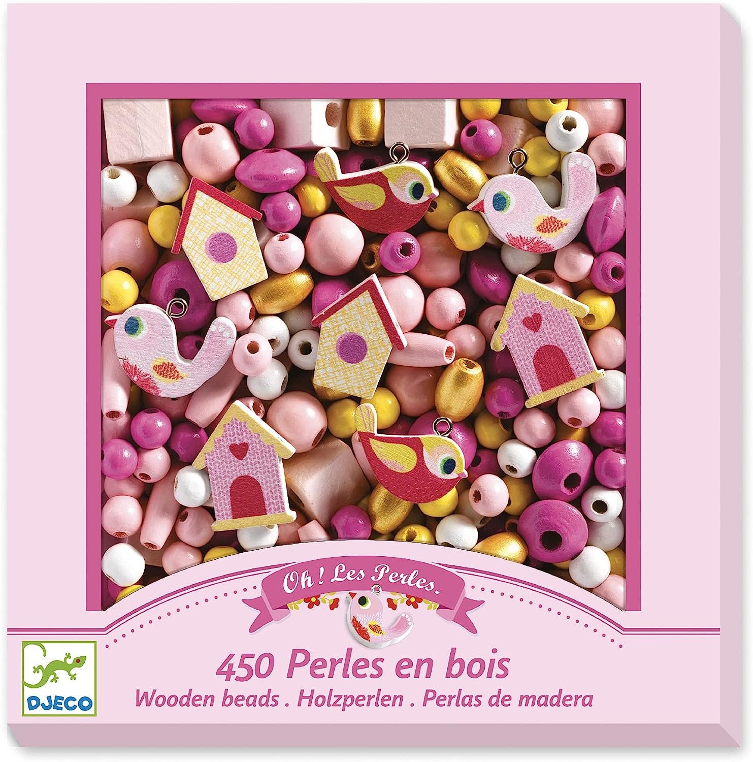 DJeco Djeco Wooden Beads Birds