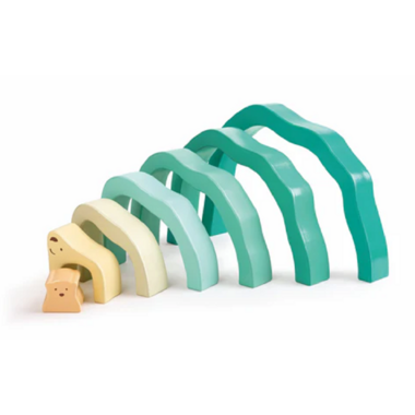 Hape Toys Hape Wood Arctic Polar Bear Stacking Blocks