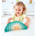 Hape Toys Hape Wood Arctic Polar Bear Stacking Blocks