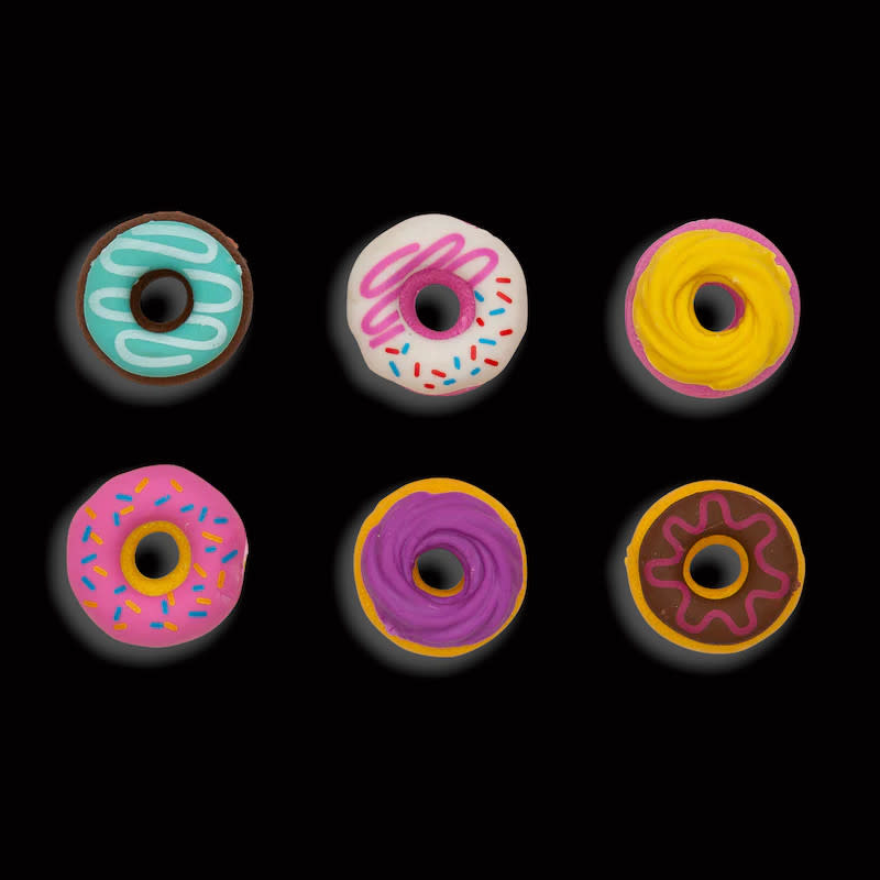 Ooly Dainty Donuts Scented Erasers - Set of 6