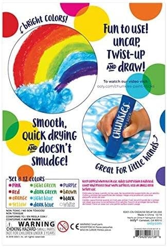 Ooly Chunkies Paint Sticks Original 12 Pack