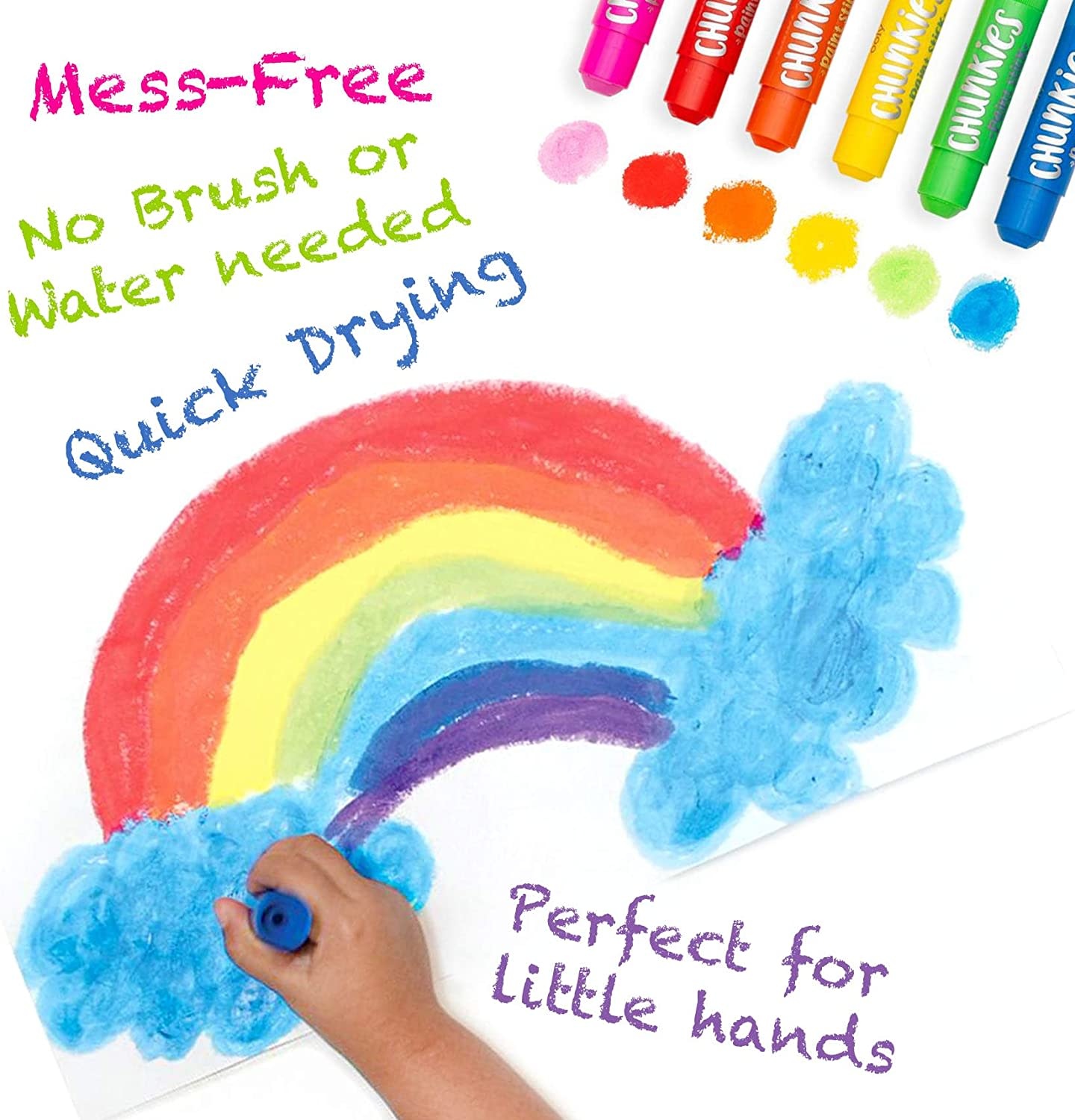 Ooly Chunkies Paint Sticks Classic 6 Pack