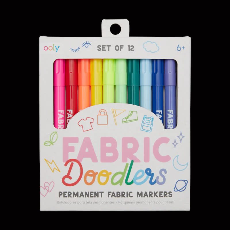 Ooly Fabric Doodlers Markers 12's