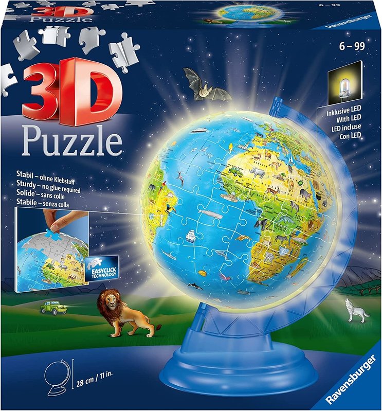 Ravensburger Ravensburger Puzzle 3D Children's Globe Night Edition