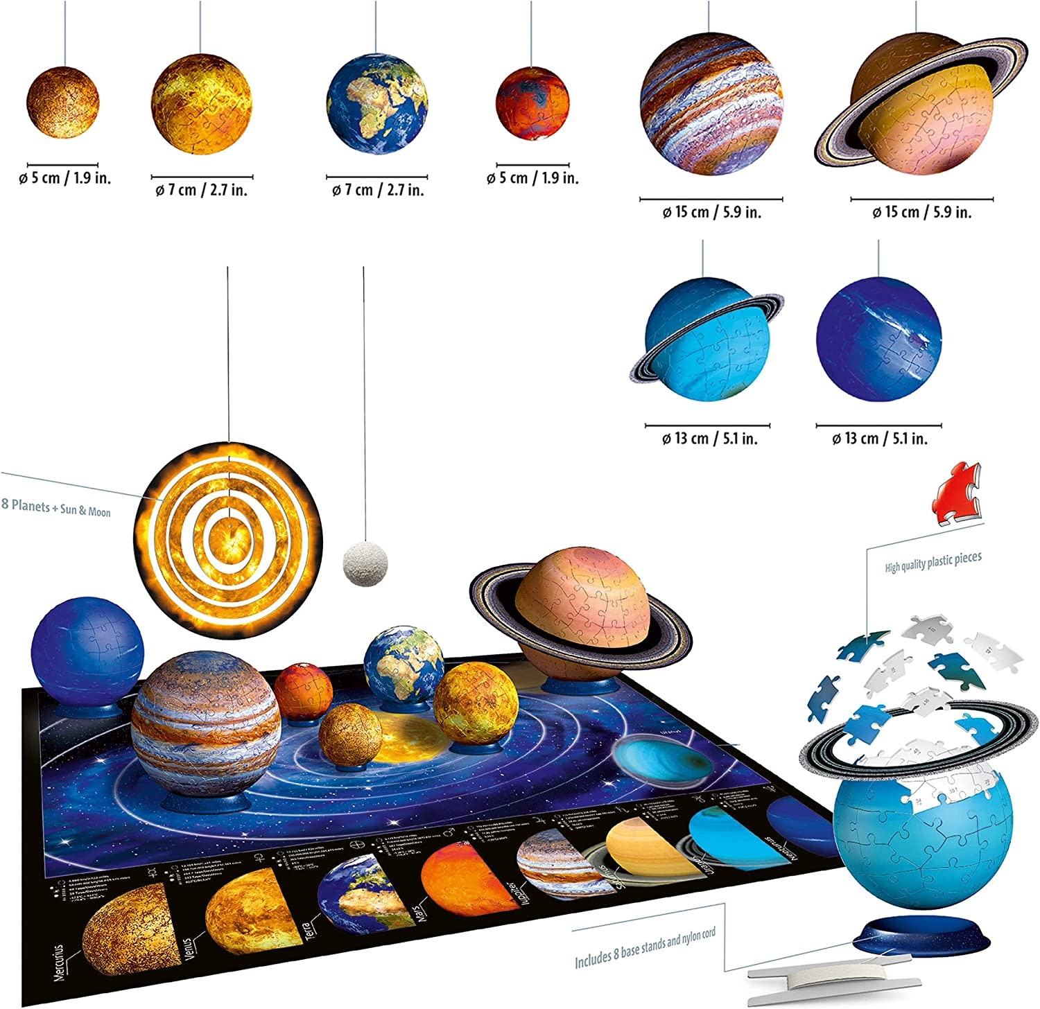 Ravensburger Ravensburger Puzzle 3D Solar System 27/54/72/108pc