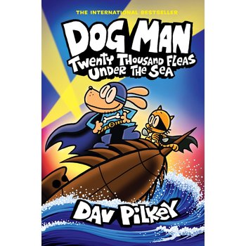 Scholastic Dog Man Book 11 Twenty Thousand Fleas Under the Seas