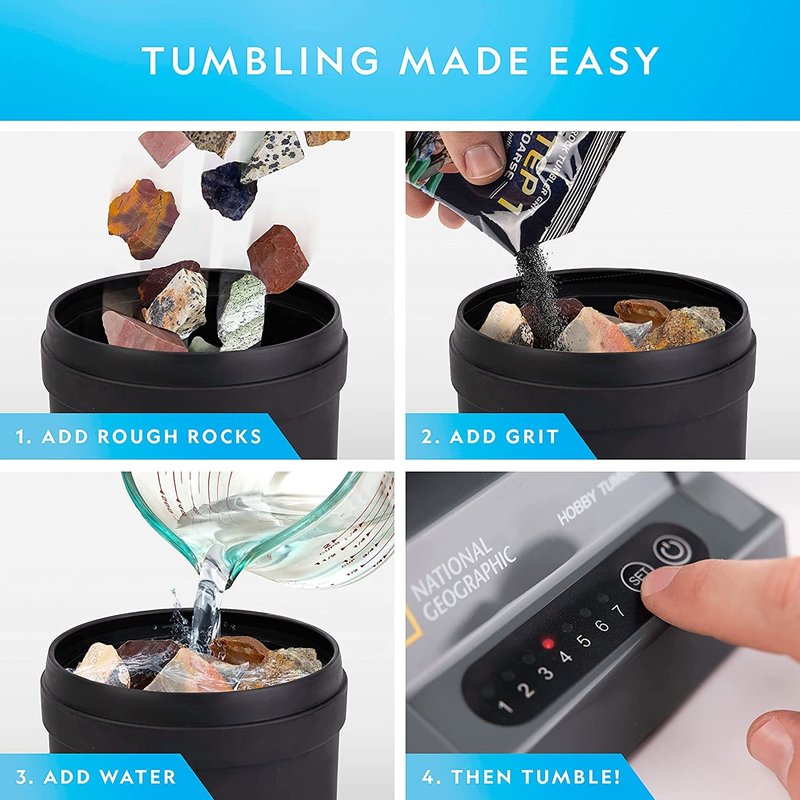National Geographic Rock Tumbler Jasper Refill Kit