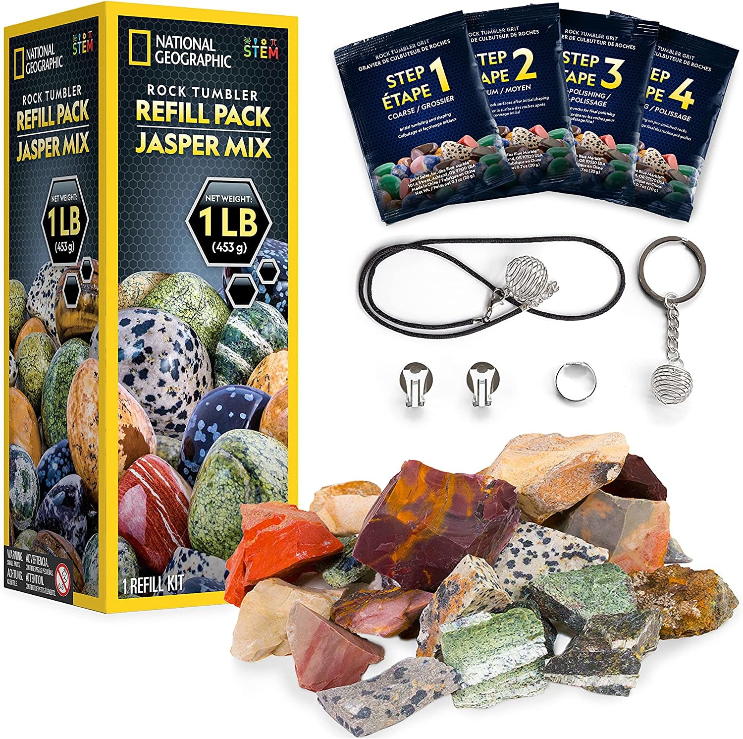 National Geographic Rock Tumbler Jasper Refill Kit