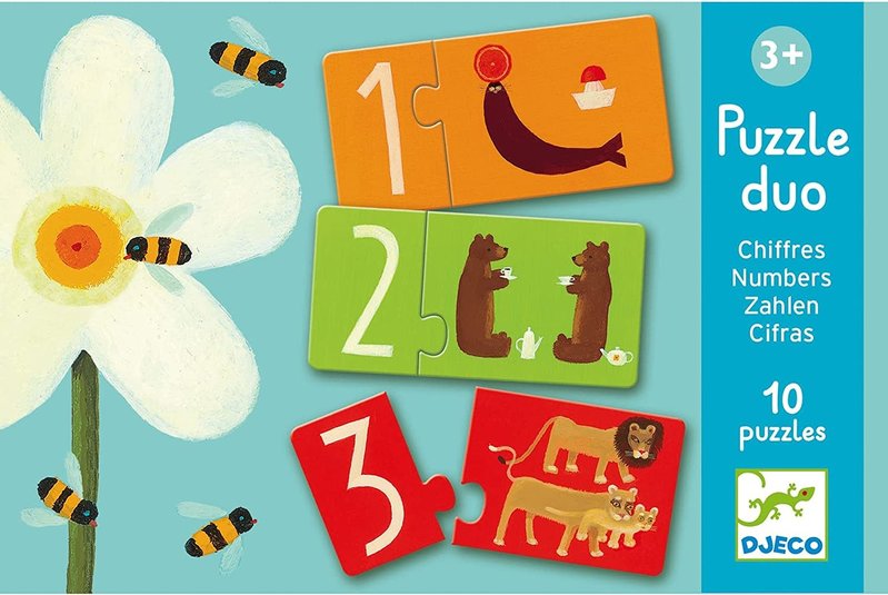 DJeco DJeco Puzzle 10pc Duo Numbers