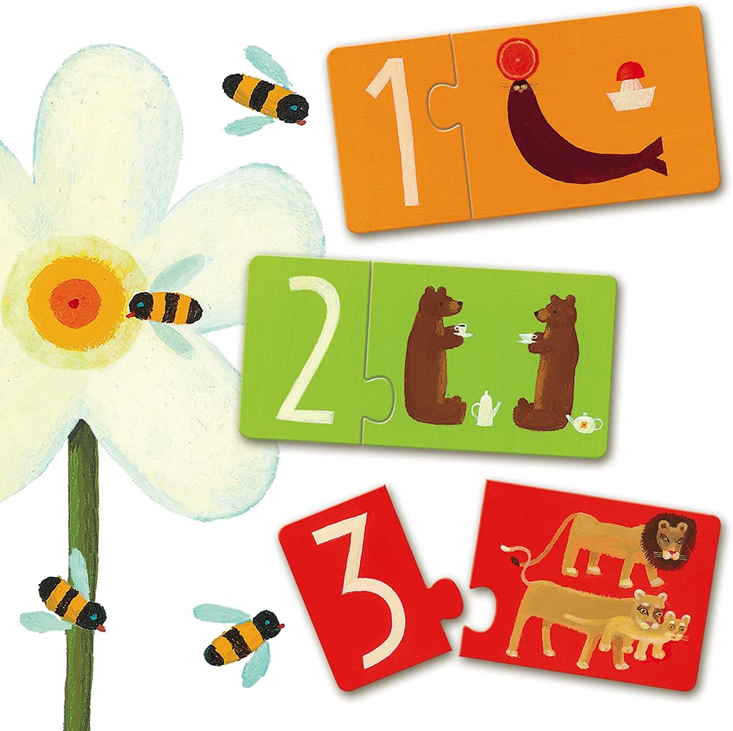 DJeco DJeco Puzzle 10pc Duo Numbers