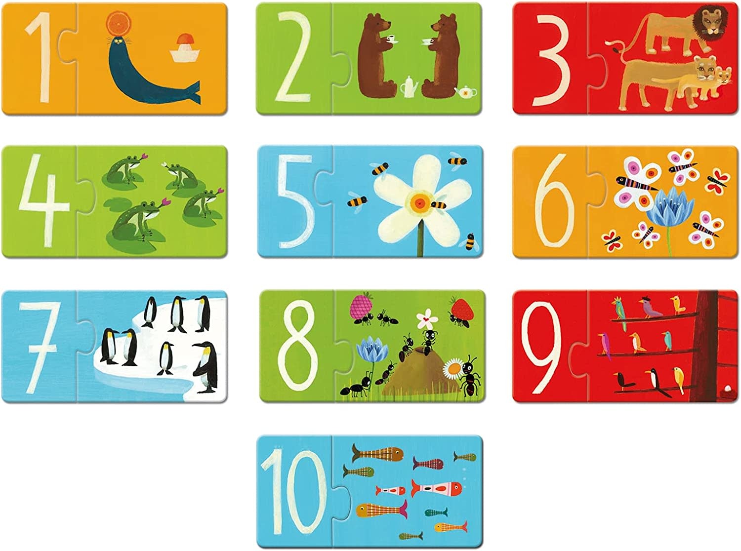 DJeco DJeco Puzzle 10pc Duo Numbers
