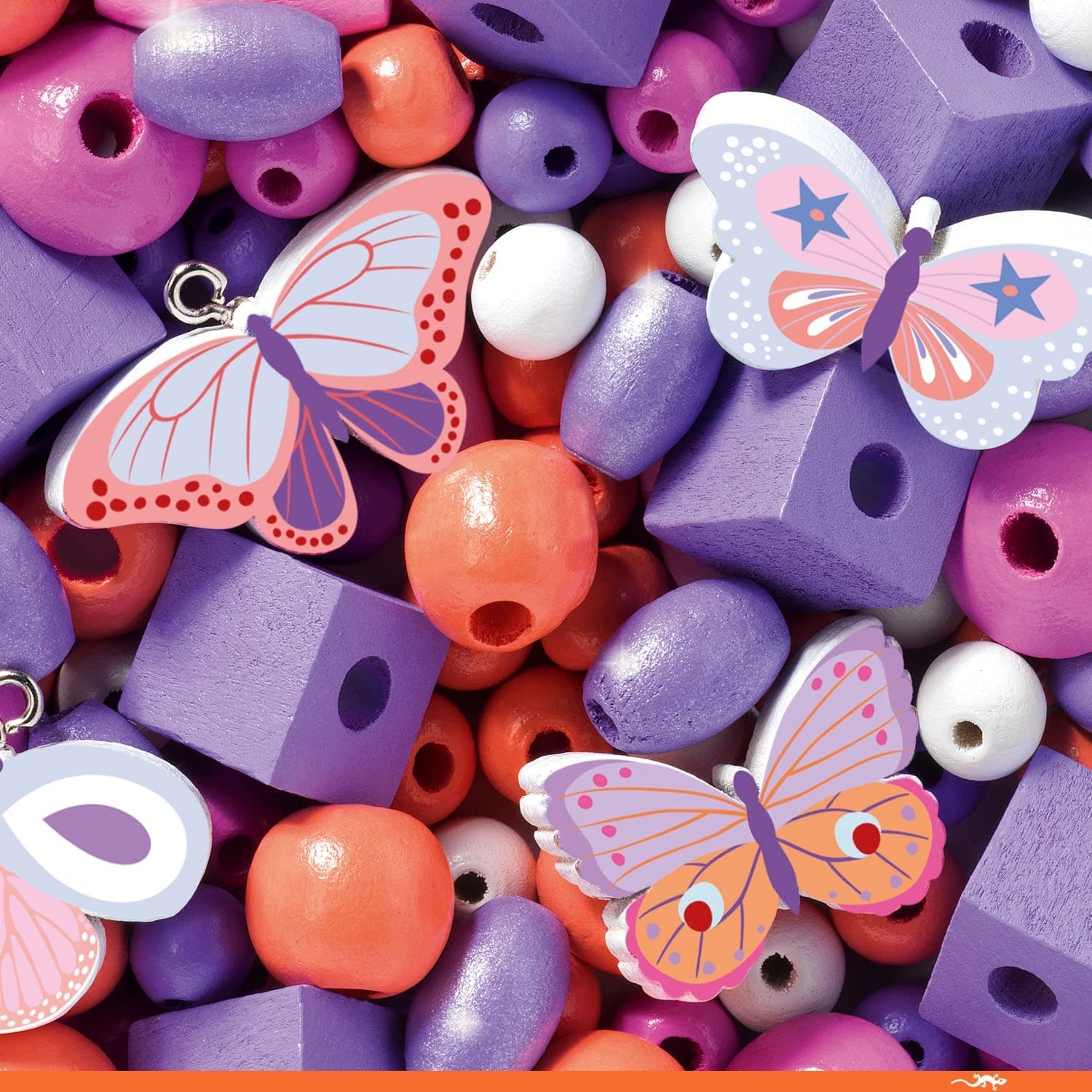 DJeco Djeco Wooden Beads Butterflies