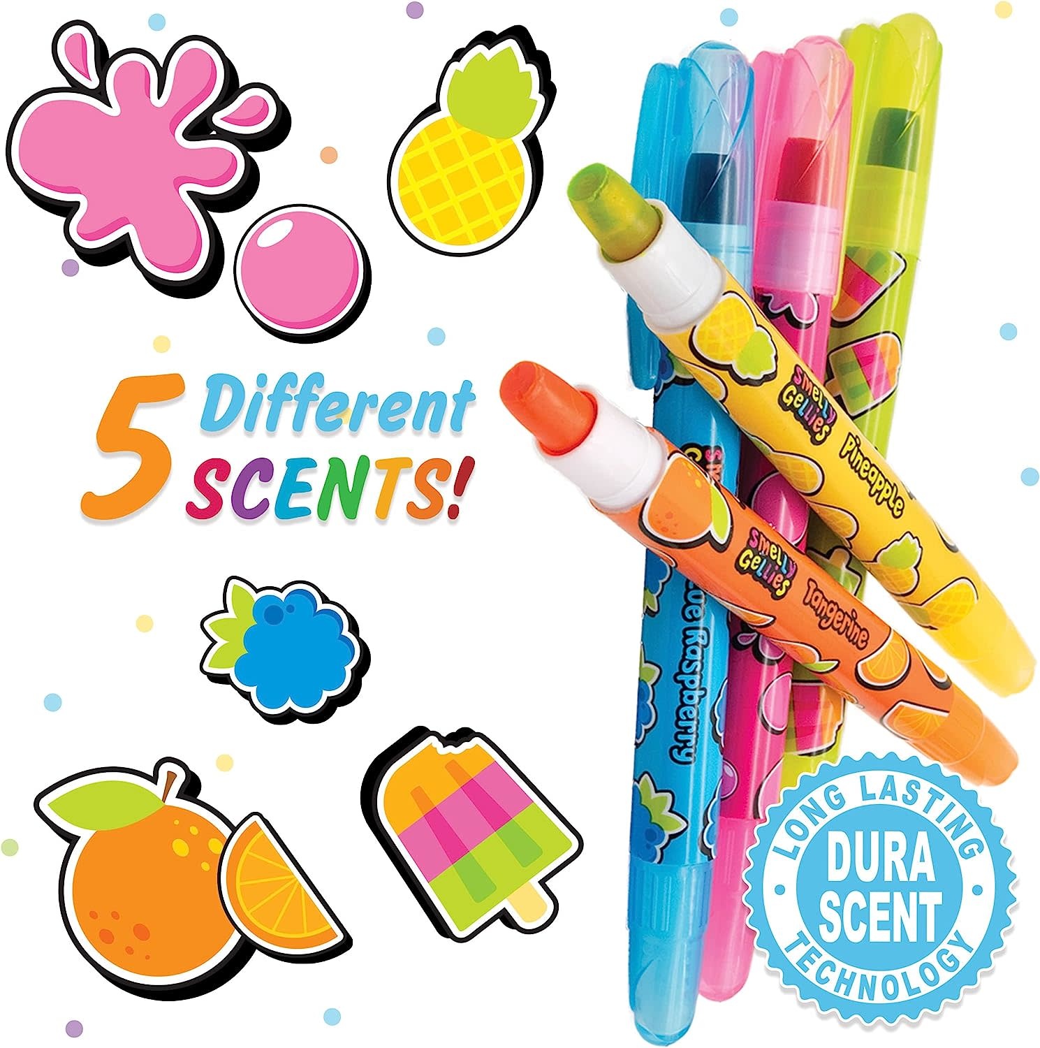 Smencils Smelly Gel Coloring Sticks 5pk