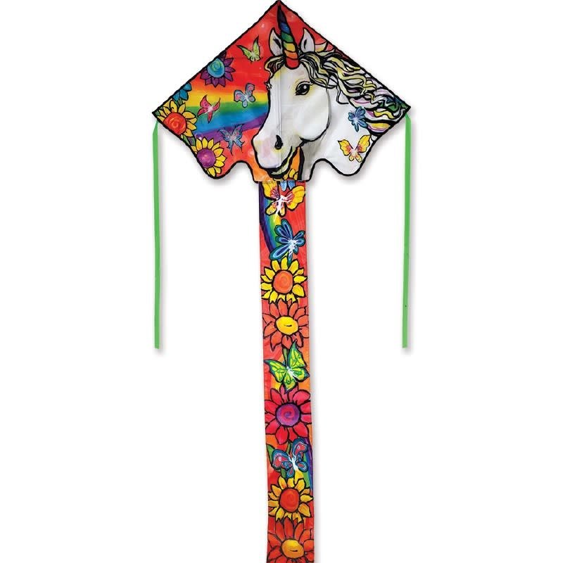 Premier Kite Easy Large Flyers Unicorn with Flowers