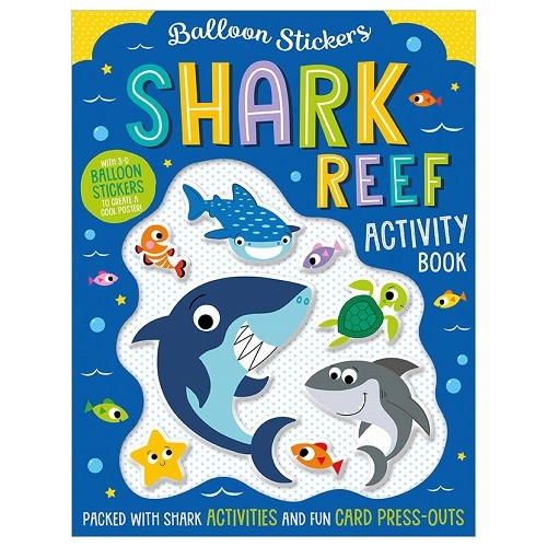 Make Believe Ideas Balloon Stickers Shark Reef Activity Book