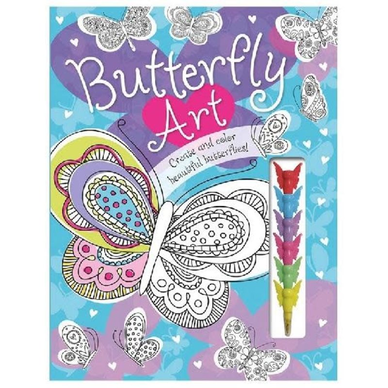 Make Believe Ideas Butterfly Art Activity Book Create & Color