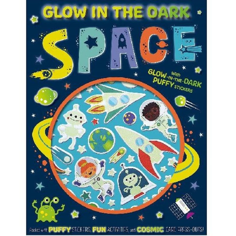 Make Believe Ideas Glow in the Dark Space Activity Book with Puffy Stickers
