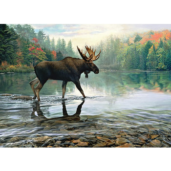 Cobble Hill Puzzles Cobble Hill Puzzle 1000pc Moose Crossing