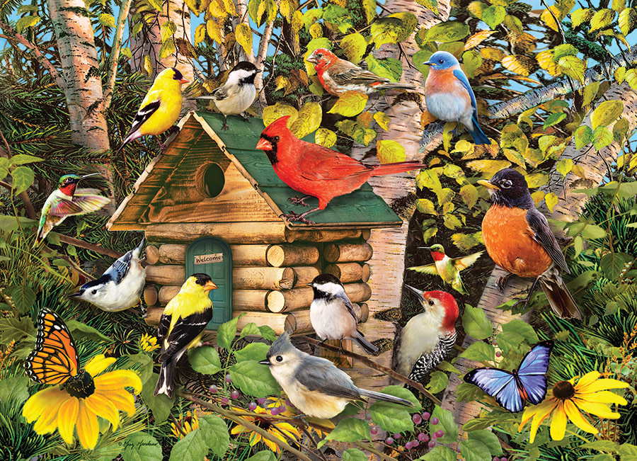 Cobble Hill Puzzles Cobble Hill Puzzle 1000pc Bird Cabin