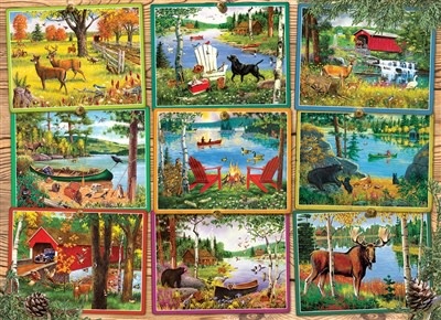 Cobble Hill Puzzles Cobble Hill Puzzle 1000pc Postcards from Lake Country