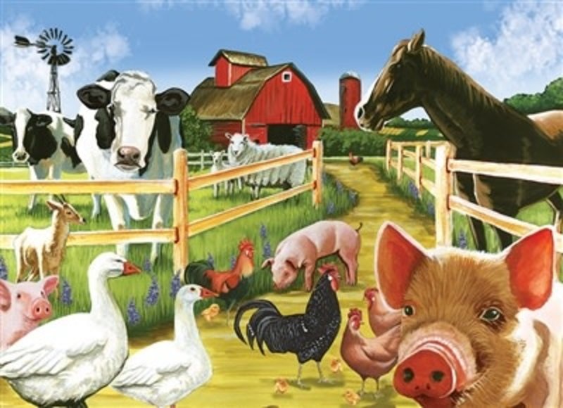 Cobble Hill Puzzles Cobble Hill Family Puzzle 350pc Welcome to the Farm