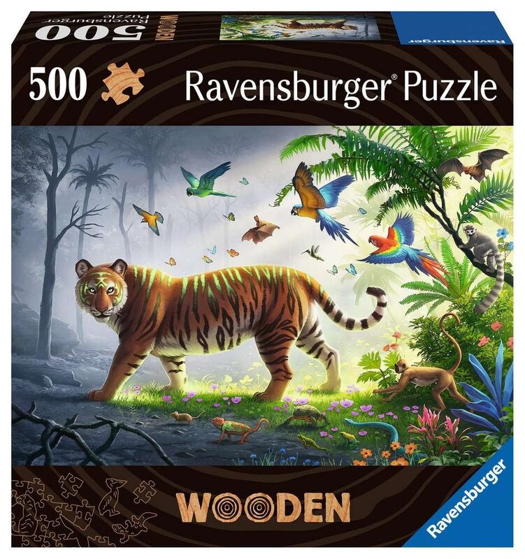 Ravensburger Ravensburger Wooden Puzzle 500pc Tiger