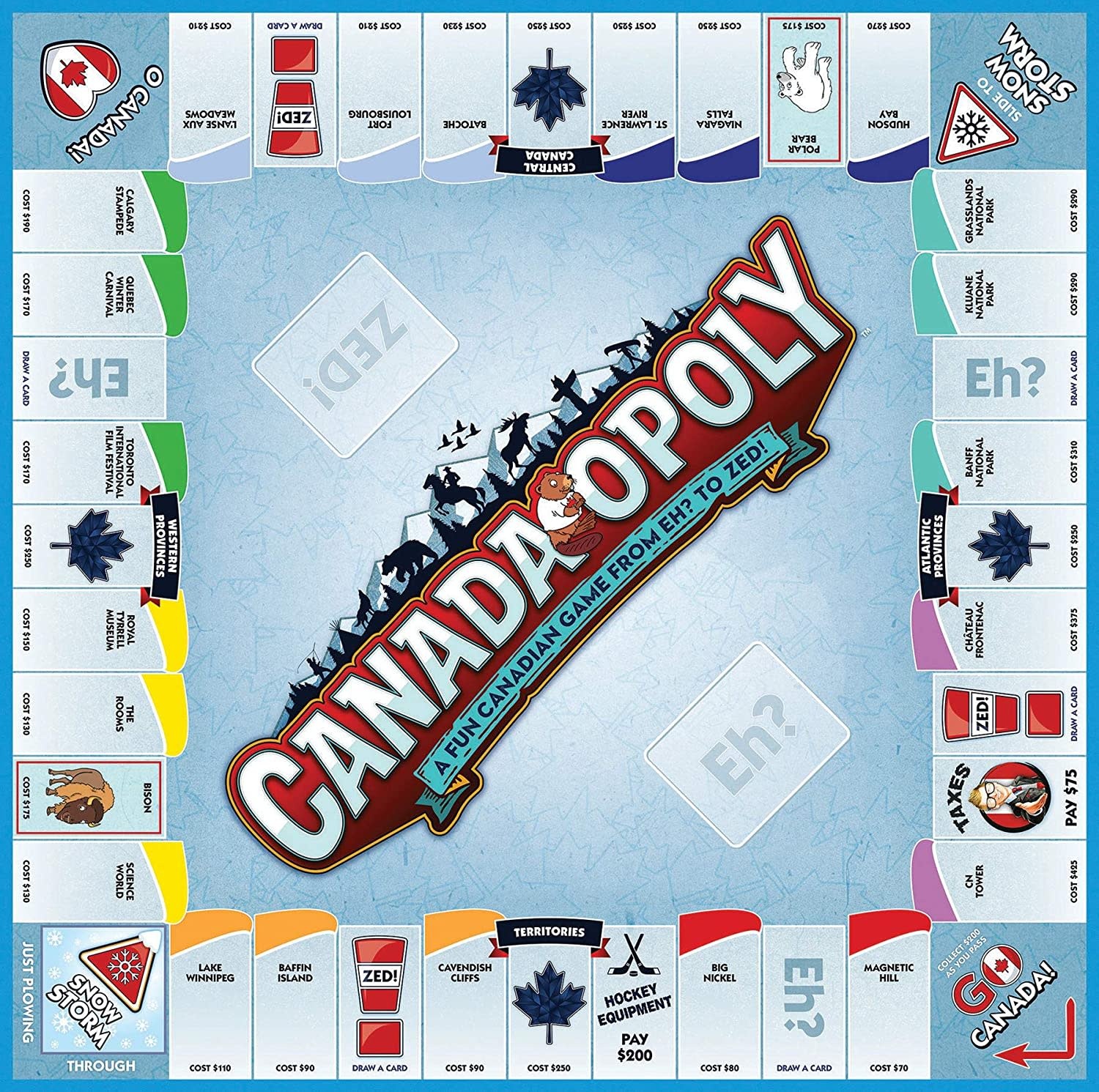 Outset Canada-Opoly Game