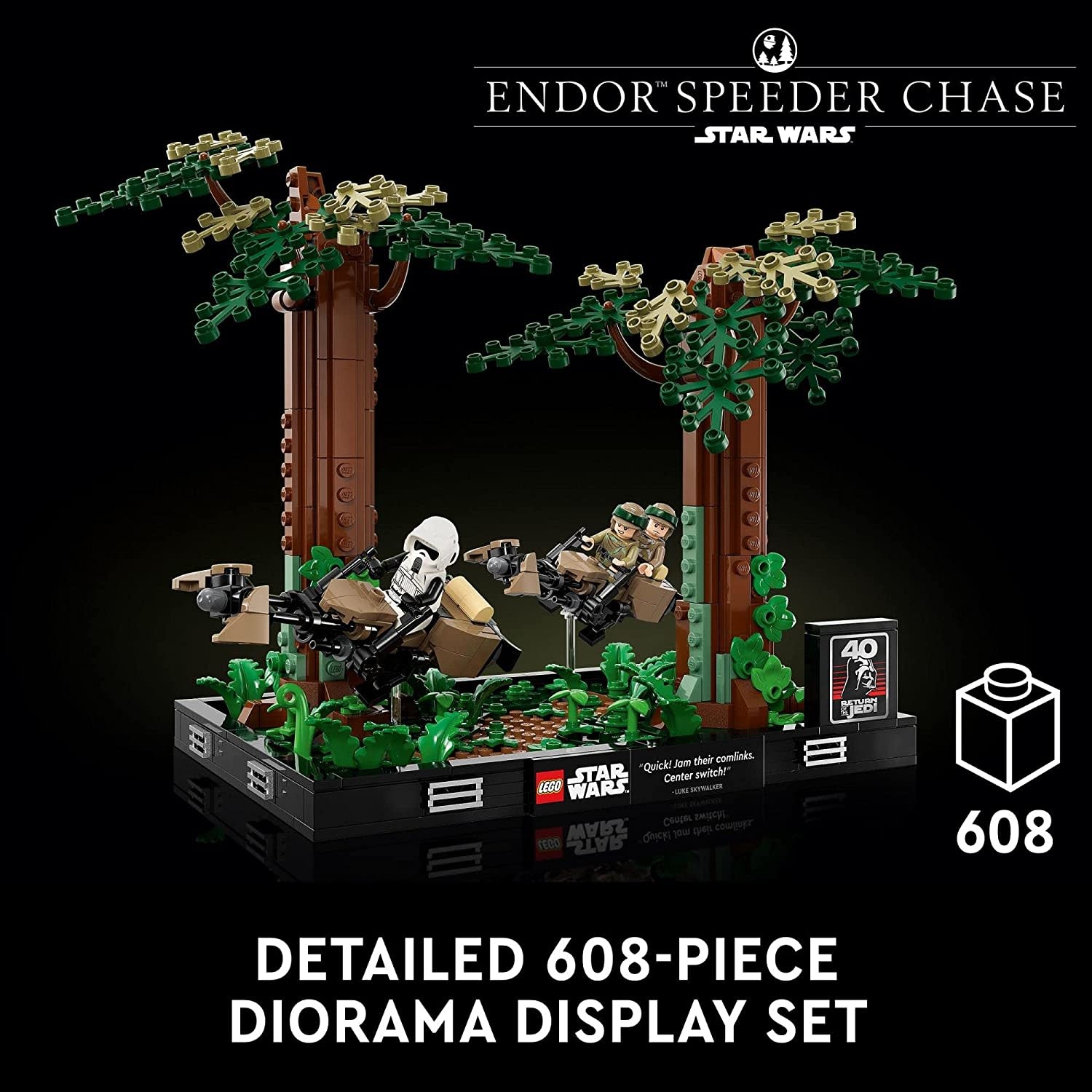 Lego Lego Star Wars Endor Speeder Chase Diorama