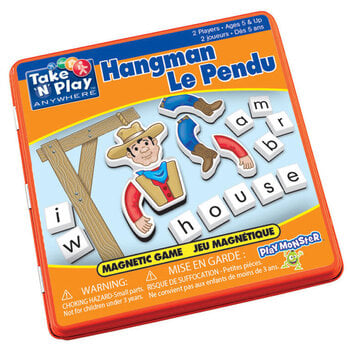 Take 'n Play Magnetic Tin Game: Hangman