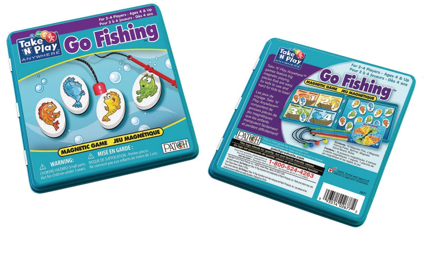 Magnetic Tin Game: Go Fishing