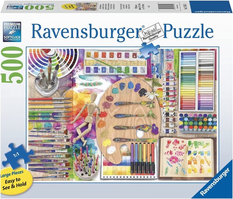 Ravensburger Puzzle 500pc Large Format The Artist's Palette