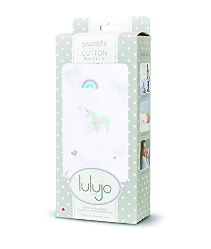Lulujo Muslin Swaddle Unicorns
