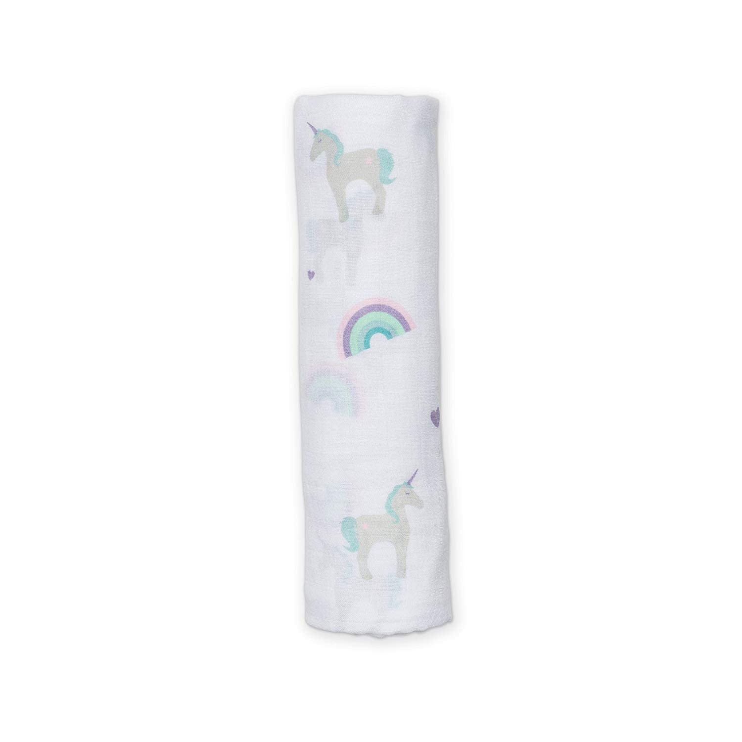 Lulujo Muslin Swaddle Unicorns