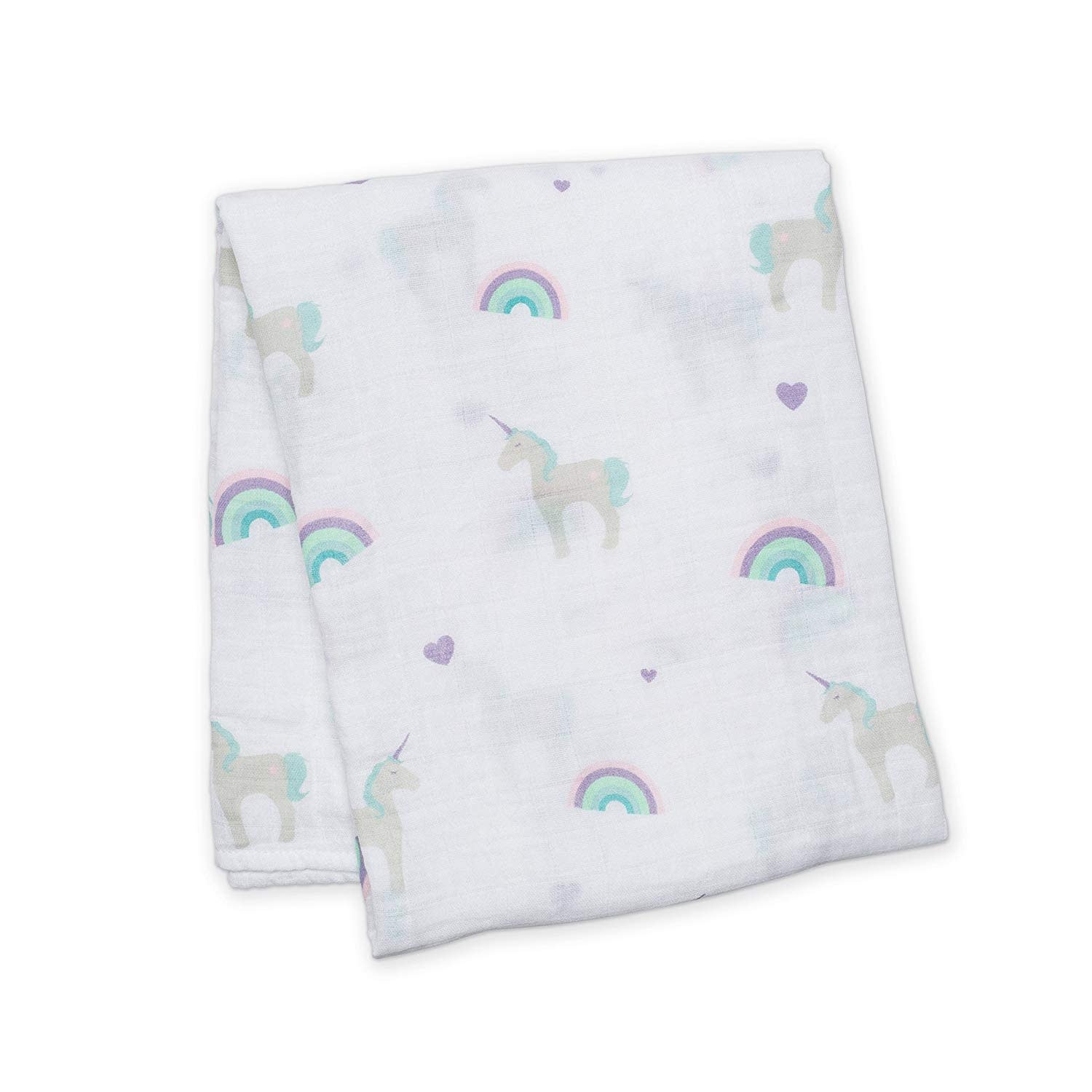 Lulujo Muslin Swaddle Unicorns