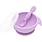 Bumkins Silicone First Feeding Set with Lid Lavender