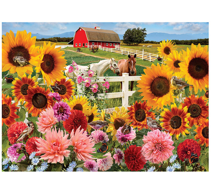 Cobble Hill Puzzles Cobble Hill Puzzle 1000pc Sunflower Farm