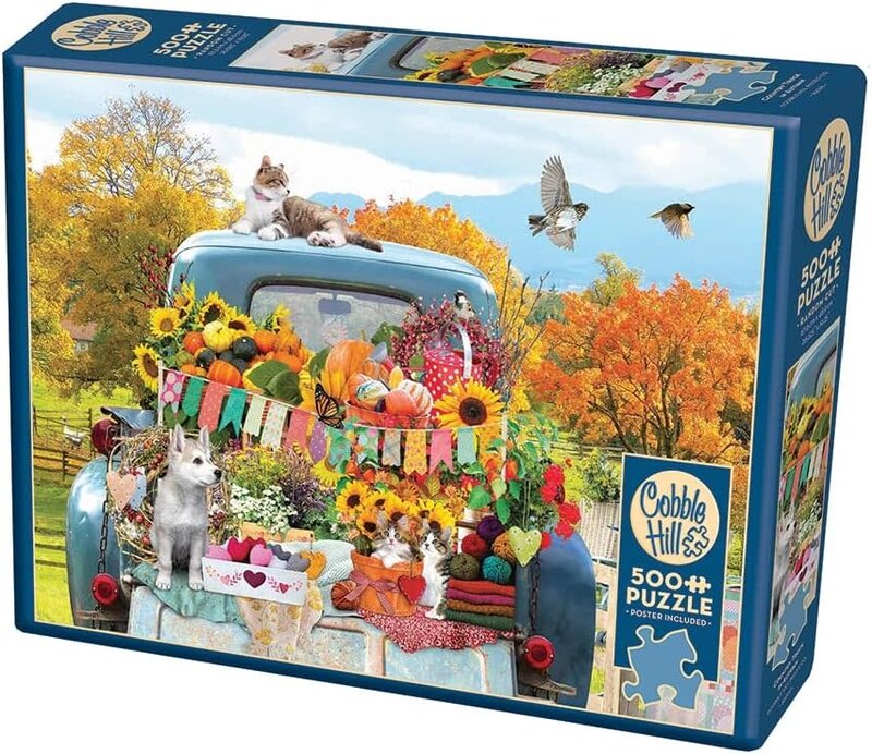Cobble Hill Puzzles Cobble Hill Puzzle 500pc Country Truck in Autumn