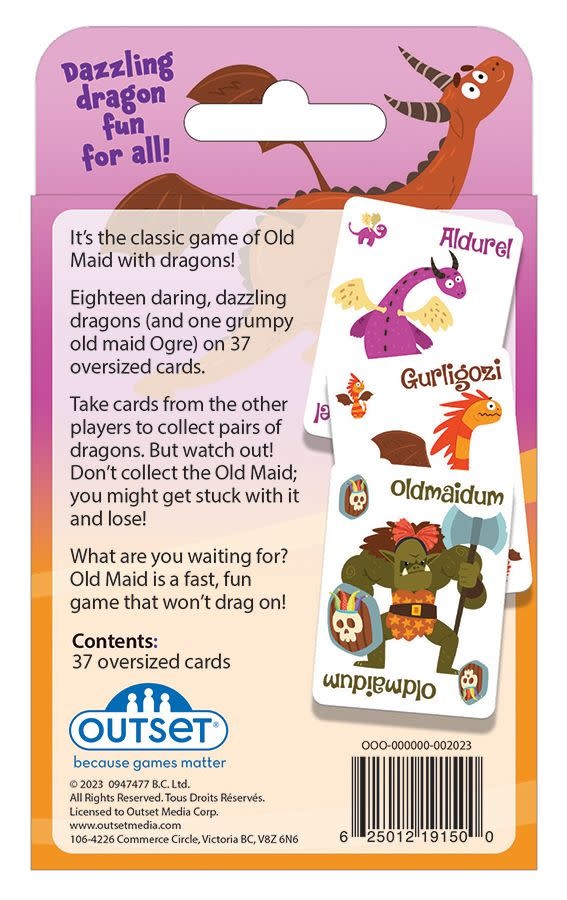 Outset Media Dragons Old Maid Card Game