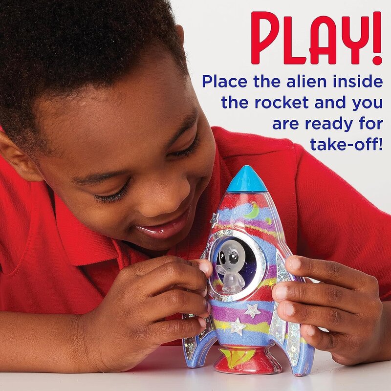 Creativity for Kids Creativity for Kids Sparkle Sand Art Glow in the Dark Rocket