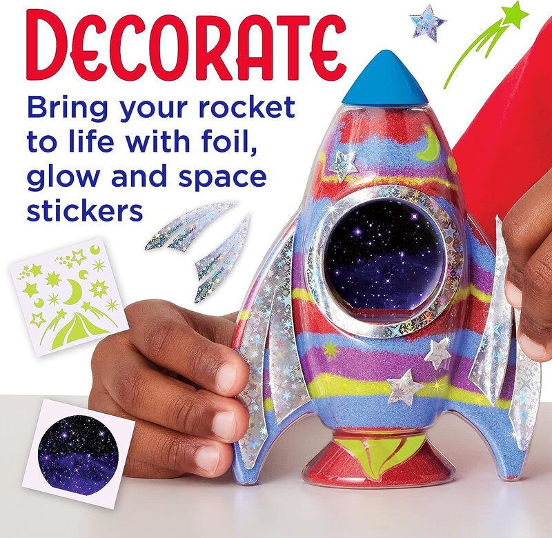 Creativity for Kids Creativity for Kids Sparkle Sand Art Glow in the Dark Rocket