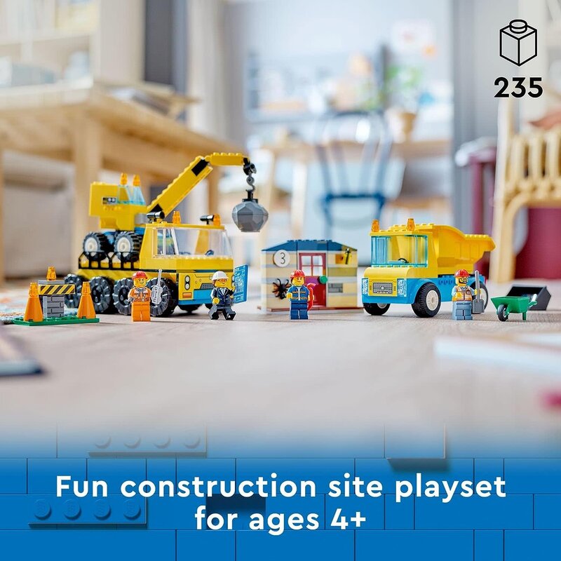 Lego Lego City Construction Trucks & Wrecking Ball Crane