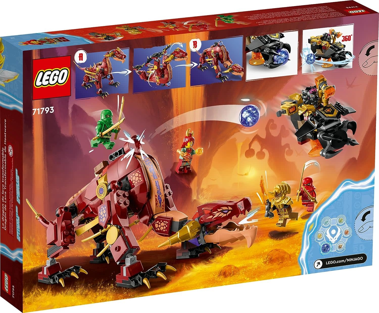 Lego Ninjago Heatwave Transforming Lava Dragon Minds Alive Toys Crafts Books