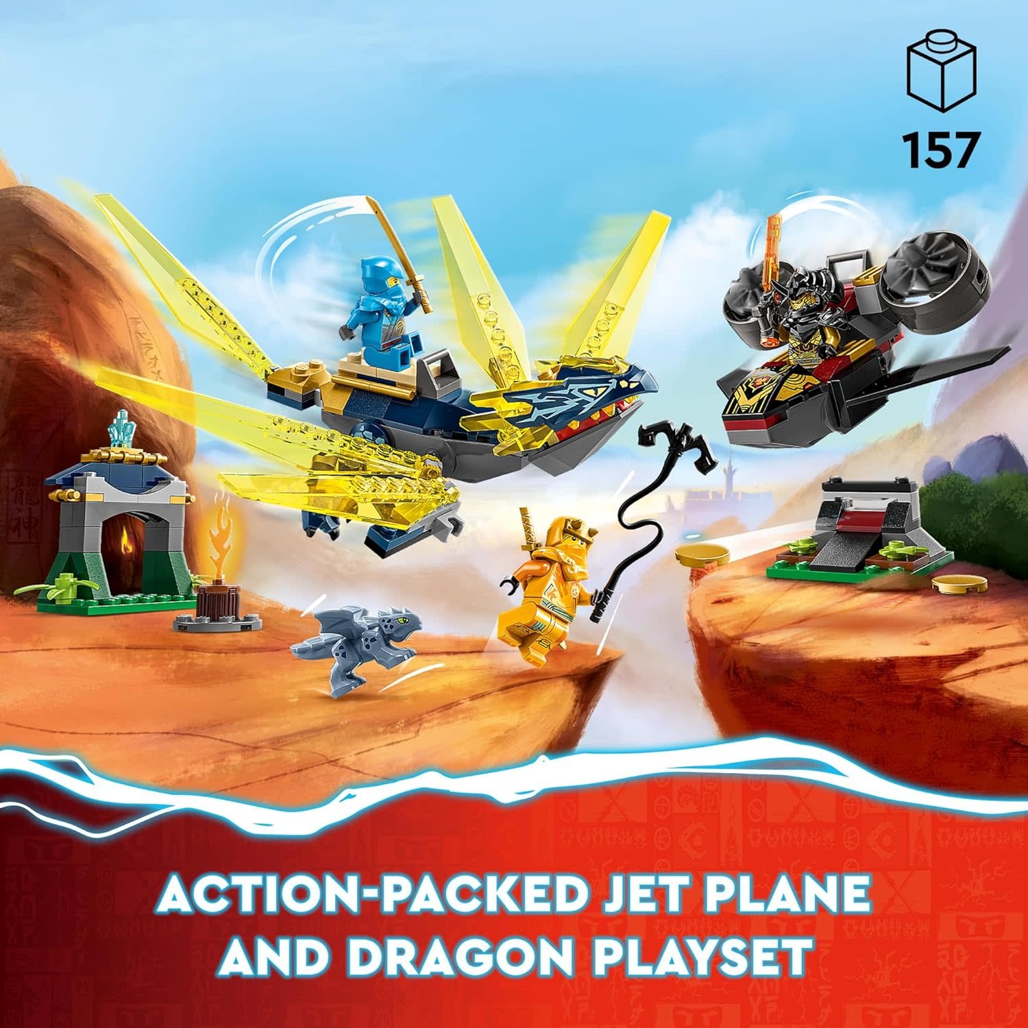 Lego Lego Ninjago Nya and Arin's Baby Dragon Battle