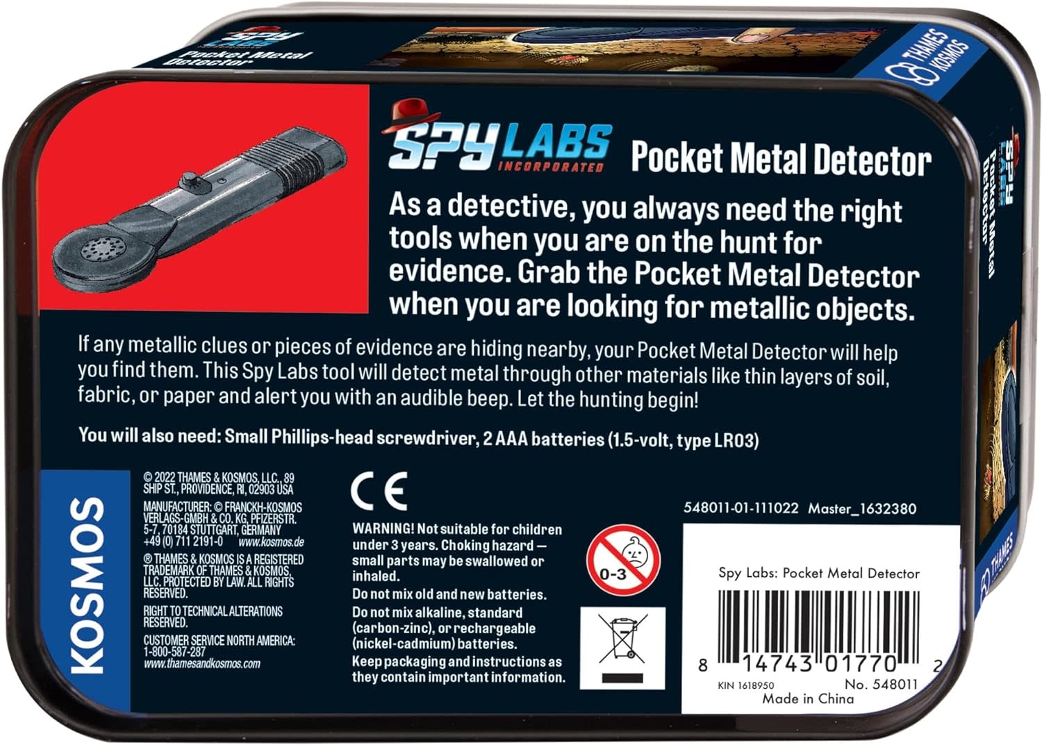 Thames & Kosmos Thames & Kosmo's Spy Labs: Pocket Metal Detector