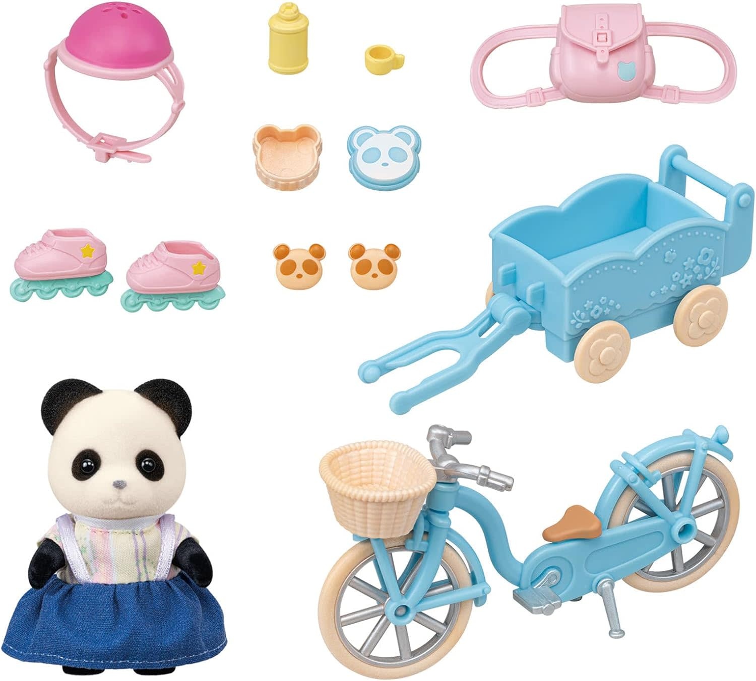Calico Critters Calico Critters Cycle & Skate Set Panda Girl