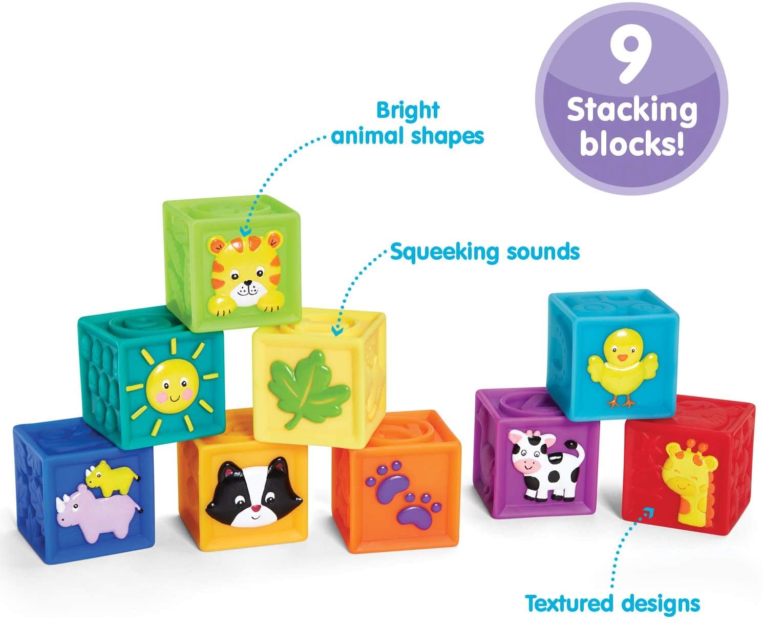 Kidoozie Kidoozie Blocks Squeak 'N Stack