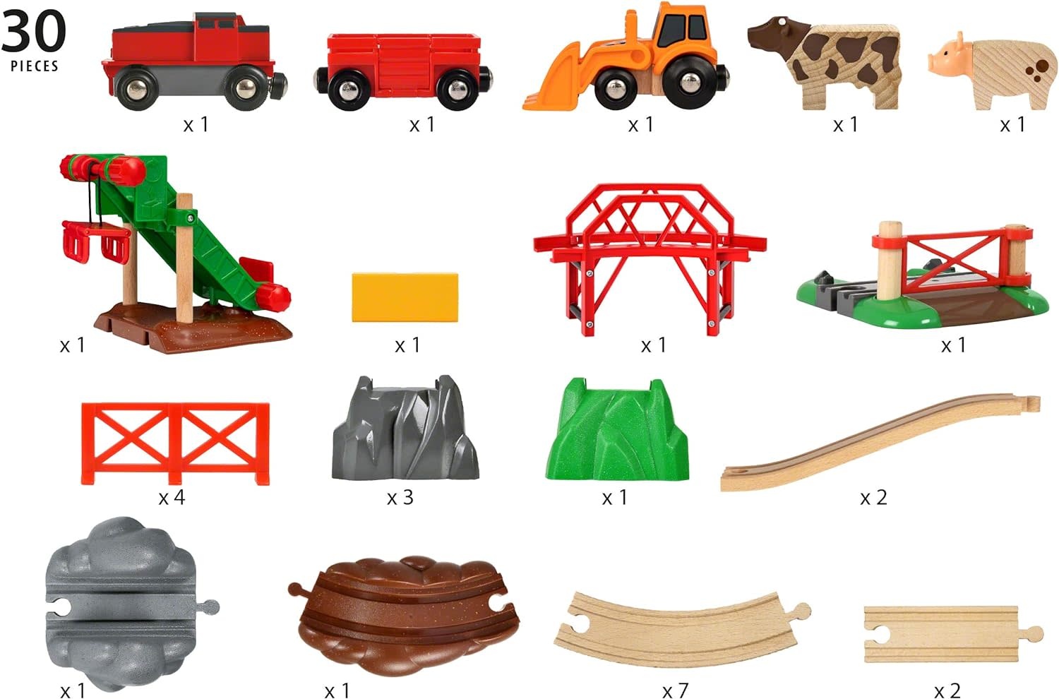 Brio Brio World Railway Animal Farm Set